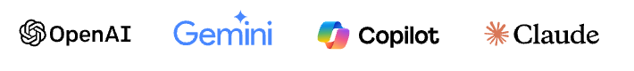 Works alongside OpenAI, Gemini, Copilot, and Claude